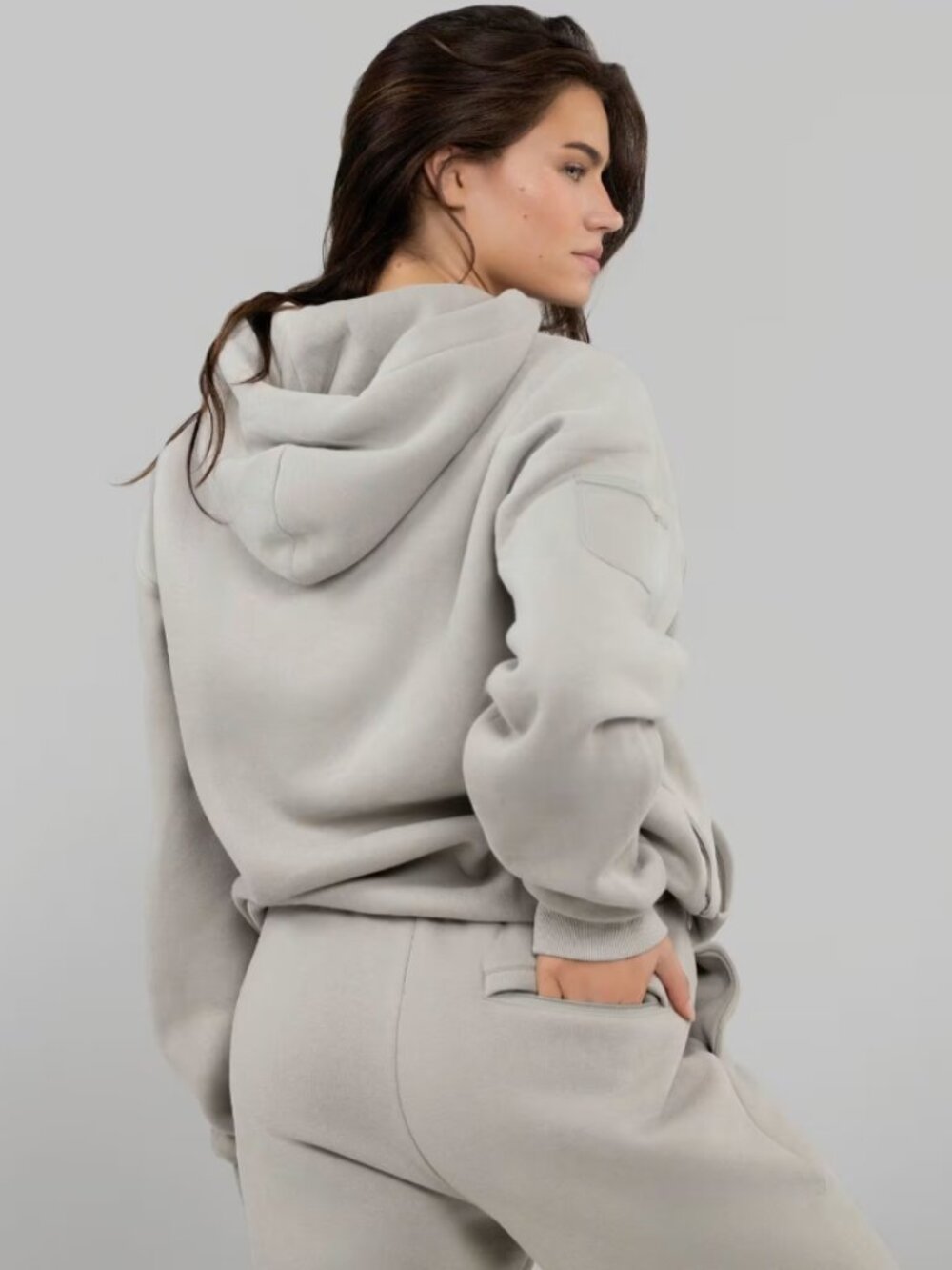 Comfrt Essentials Hoodie & Sweatpants Bundle - Stone - Large